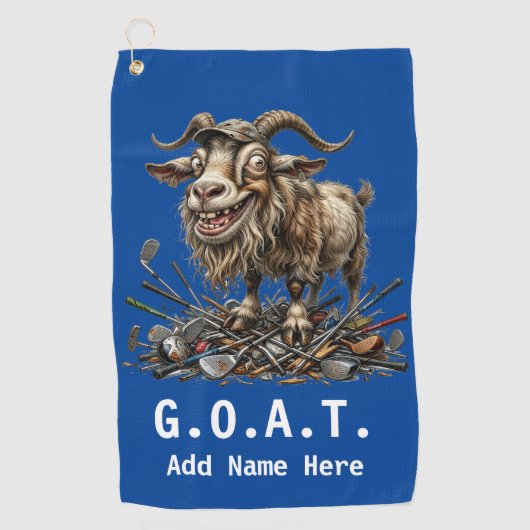 Personalized G.O.A.T. ゴルフタオル (正面)