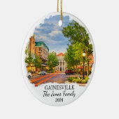 Personalized Gainesville Ornament, Custom Florida セラミックオーナメント (右)