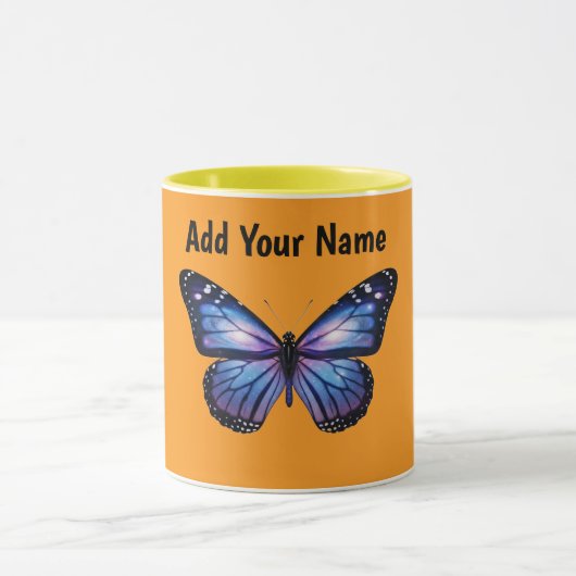 Personalized Galaxy Butterfly Cosmic Nebula Aesthe マグカップ (中央)