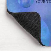 Personalized Galaxy Nebula Mouse Pad - Custom Name マウスパッド (コーナー)
