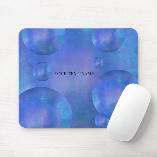 Personalized Galaxy Nebula Mouse Pad - Custom Name マウスパッド (マウス)
