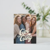 Personalized Galentine’s Day Photo ポストカード (スタンド正面)