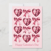 Personalized Galentine’s Day Photo Card -Pink  シーズンカード (正面)