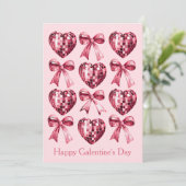 Personalized Galentine’s Day Photo Card -Pink  シーズンカード (スタンド正面)