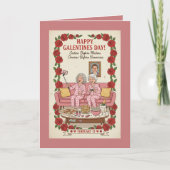 Personalized Galentine's Day Card カード (正面)