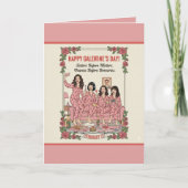 Personalized Galentine's Day Greeting Card カード (正面)