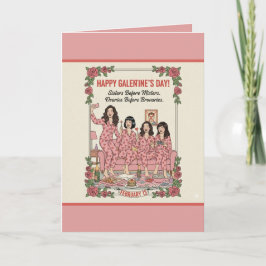 Personalized Galentine's Day Greeting Card カード