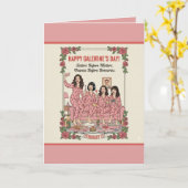 Personalized Galentine's Day Greeting Card カード (黄色い花)