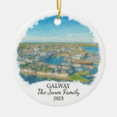 Personalized Galway Ornament, Ireland セラミックオーナメント (正面)
