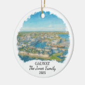 Personalized Galway Ornament, Ireland セラミックオーナメント (左)