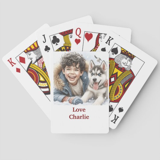 Personalized Game with Name – Cute dog トランプ (裏面)