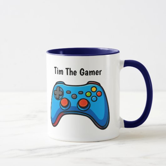 Personalized Gamer Coffee Mug Custom Name Gift マグカップ (右)