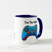 Personalized Gamer Coffee Mug Custom Name Gift マグカップ (正面右)