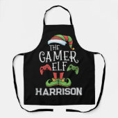 Personalized Gamer Elf Christmas Video Gaming  エプロン (正面)