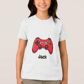 Personalized Gamer Valentine Shirt for Boys トライブレンドＴシャツ (正面)
