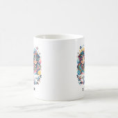 Personalized Gemini Colorful Astrology Zodiac コーヒーマグカップ (中央)