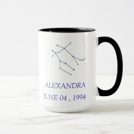Personalized Gemini Constellation Mug - Custom Zod マグカップ
