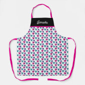 Personalized Gemstone Heart Butterfly Pattern Apro エプロン (正面)
