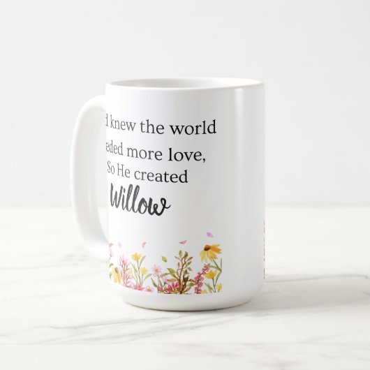 Personalized Genesis Chapter One Coffee Mug コーヒーマグカップ (正面左)