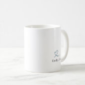 Personalized Gentle Yet Strong Nurse Botanical コーヒーマグカップ (正面右)