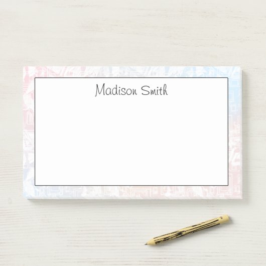 Personalized Geometric  ポストイット (デスク)