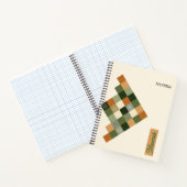 Personalized Geometric Notebook – Earth Tone ノートブック (内部)