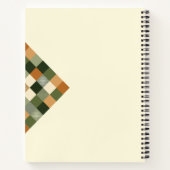 Personalized Geometric Notebook – Earth Tone ノートブック (裏面)