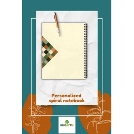 Personalized Geometric Notebook – Earth Tone ノートブック