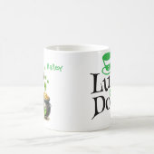 Personalized German Shepherd St. Patty's Day コーヒーマグカップ (中央)