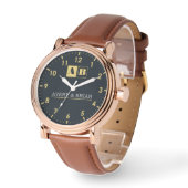 Personalized  Gift Custom Premium Style Monogram 腕時計 (傾斜)