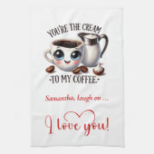 Personalized Gift for Boyfriend Funny Food Towel キッチンタオル (縦)