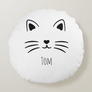 Personalized Gift for Cats lovers - costume name  ラウンドクッション