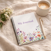 Personalized Gift for Her Wildflower  ノートブック