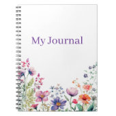 Personalized Gift for Her Wildflower  ノートブック (正面)