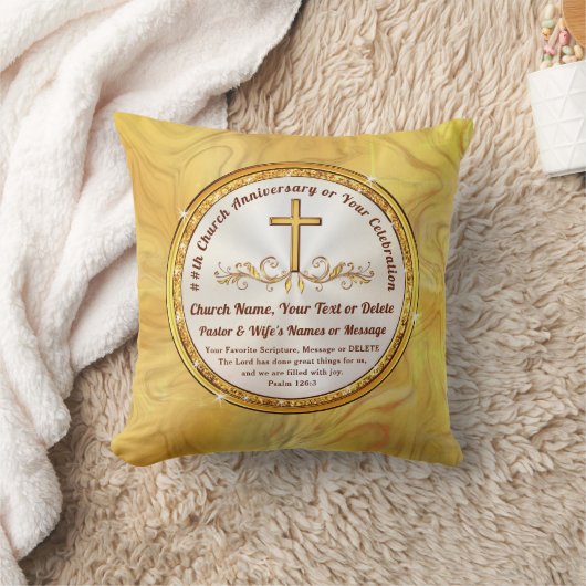 Personalized, Gift for Pastor and Wife, Christian クッション (ブランケット)