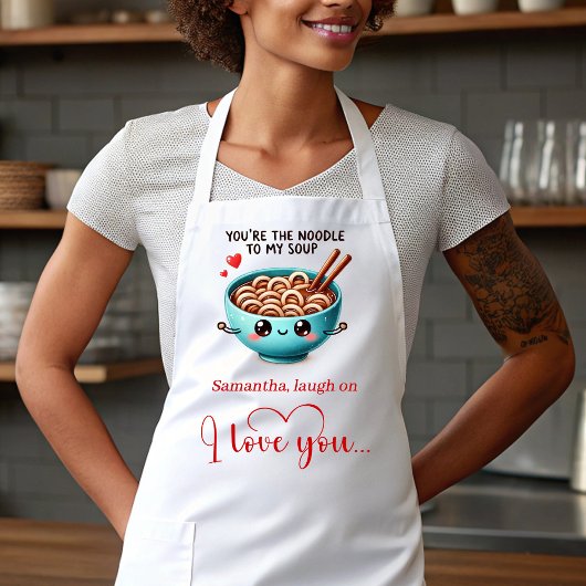 Personalized Gift for Wife Funny Food Love Apron エプロン