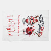 Personalized Gift for Wife Funny Food Towel キッチンタオル (横)