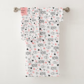 Personalized Gift for Wife Valentine Bath Towel バスタオルセット (インサイチュ)