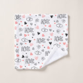 Personalized Gift for Wife Valentine Bath Towel バスタオルセット (ウォッシュタオル)