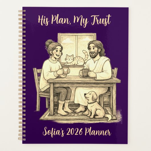 Personalized Gift. Jesus Christian Faith プランナー手帳 (正面)