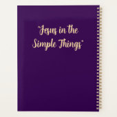 Personalized Gift. Jesus Christian Faith プランナー手帳 (裏面)