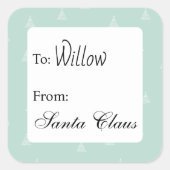 Personalized gift labels from custom name スクエアシール (正面)