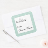 Personalized gift labels from custom name スクエアシール (封筒)
