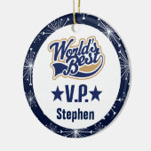 personalized Gift Ornament副大統領 セラミックオーナメント (左)