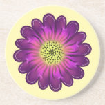 Personalized gift Round Pillow コースター<br><div class="desc">Purple flower. Customized gift.personalize.</div>