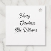 Personalized Gift Tags フェイバータグ (裏面)