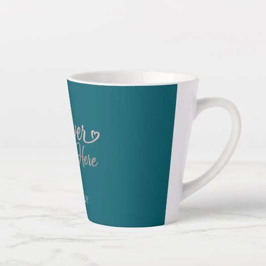 Personalized gift with the date the relationship  カフェラテマグ (右)