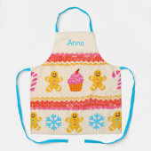 Personalized Gingerbread Baking Apron エプロン (正面)