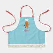 Personalized Gingerbread Chef Kids Apron エプロン (正面)