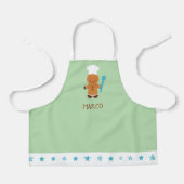 Personalized Gingerbread Chef Kids Apron エプロン (正面)